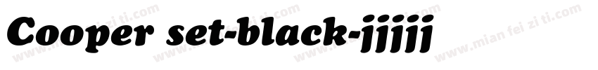 Cooper set-black字体转换